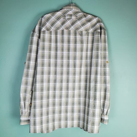 Duluth Trading Company Men's No Fly Zone Plaid Button Up Shirt Size XL - Picture 2 of 6